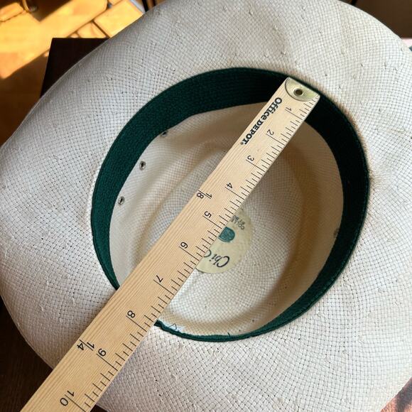 Vintage Chi Chi Collection Straw Hat Golf Multicolor Band small medium - Picture 12 of 12